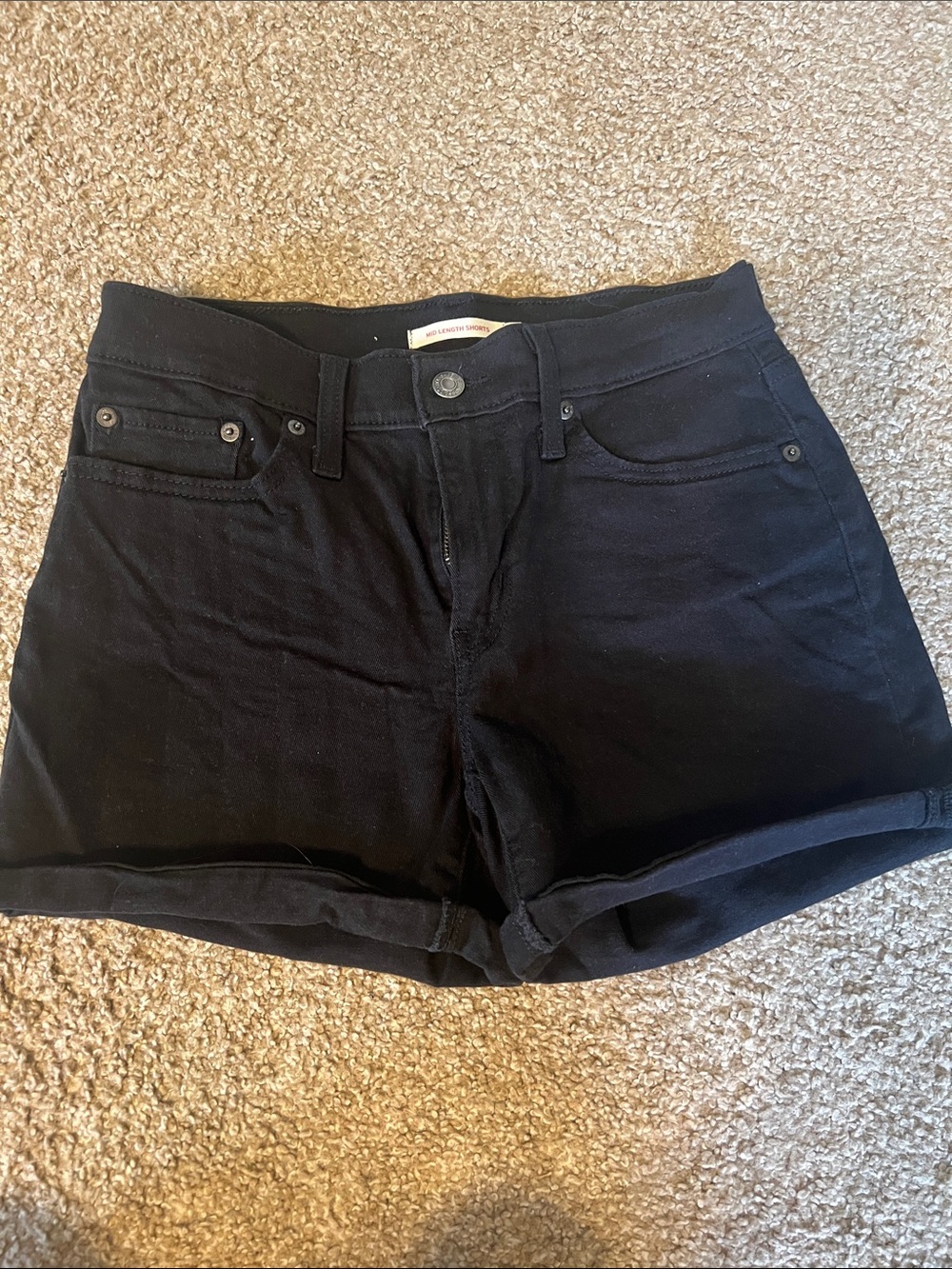 Levi's Black Jean Shorts